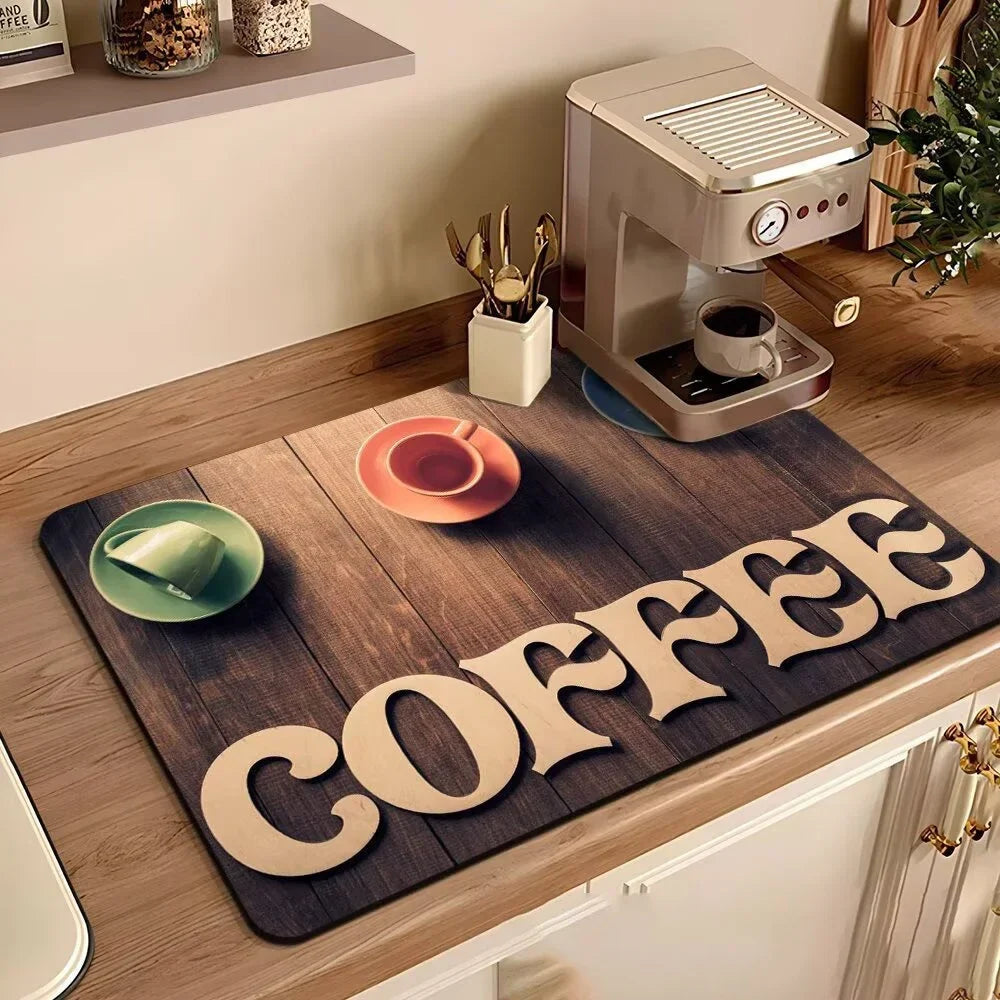 Waterproof Coffee Machine Drain Pad Mat - Eco-Friendly Rubber