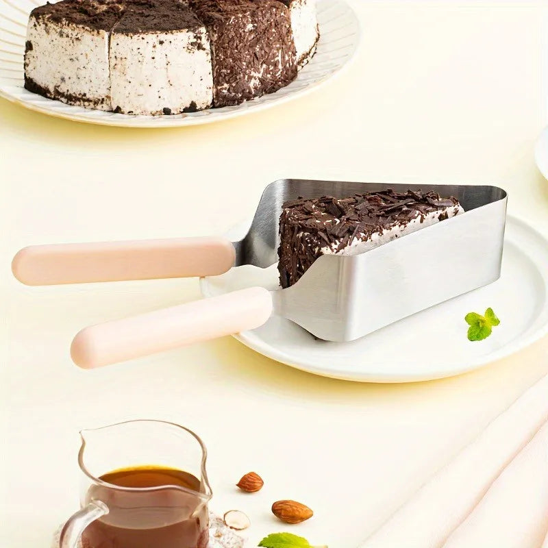 Stainless Steel Cake Server Slicer with Ergonomic Handle