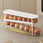 Egg Storage Box Automatic Rolling Dispenser Plastic