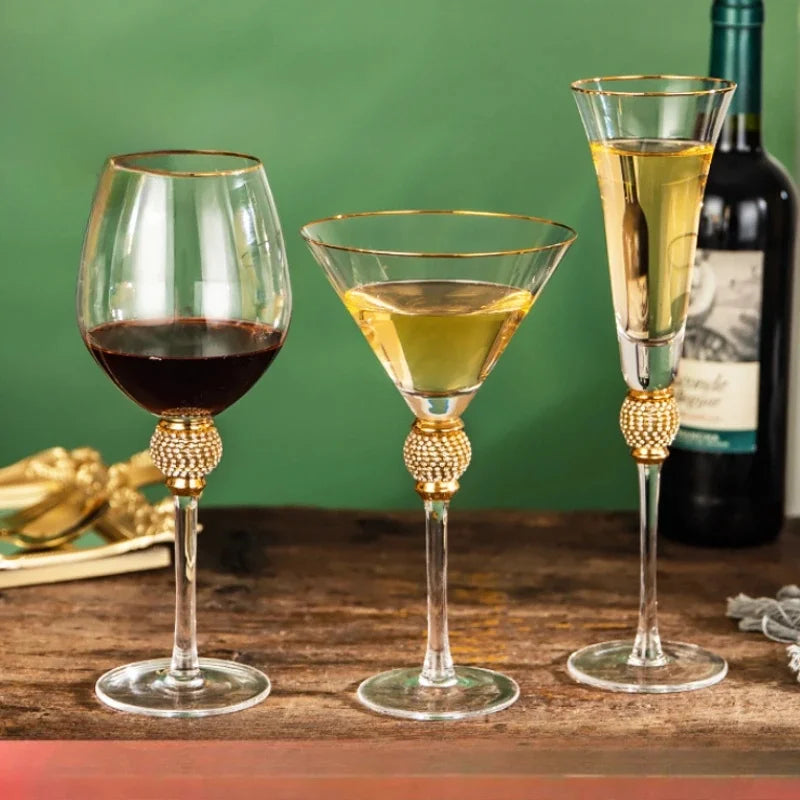 Crystal Wine Glass Set for Parties 2pcs - Crystal Glass