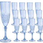 Champagne Goblet Set Crystal High-Stem for Parties