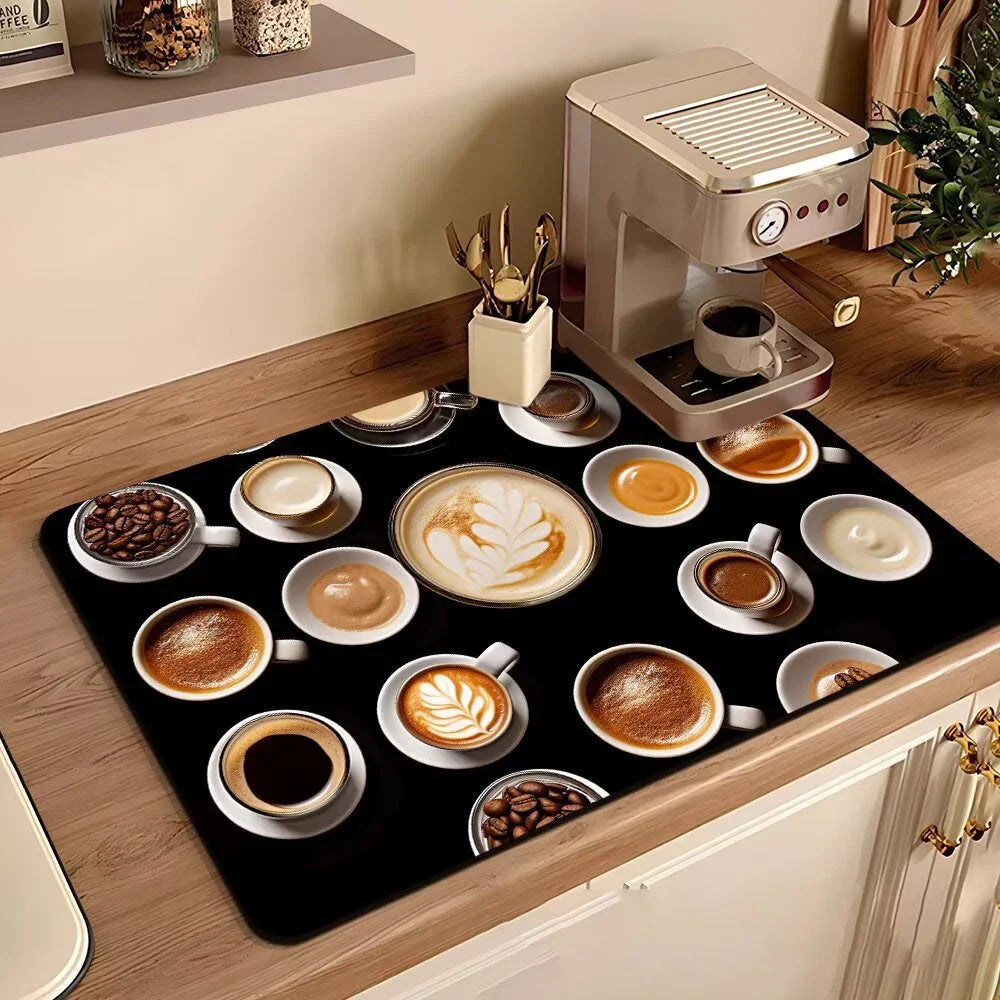 Waterproof Coffee Machine Drain Pad Mat - Eco-Friendly Rubber
