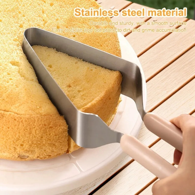 Stainless Steel Cake Server Slicer with Ergonomic Handle