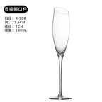 Crystal Champagne Flutes Long Stem Glasses by Lujing