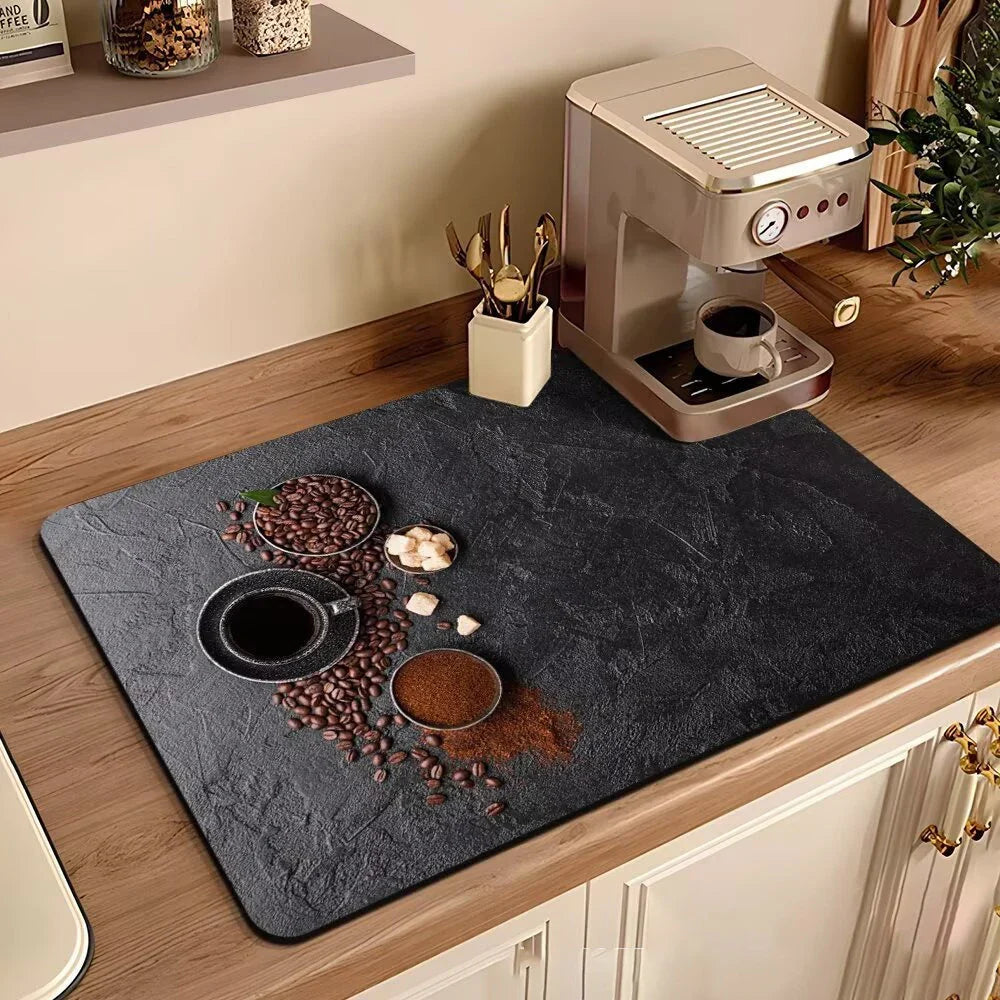 Waterproof Coffee Machine Drain Pad Mat - Eco-Friendly Rubber