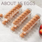 Egg Storage Box Automatic Rolling Dispenser Plastic