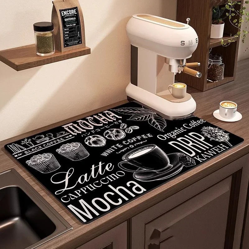 Waterproof Coffee Machine Drain Pad Mat - Eco-Friendly Rubber