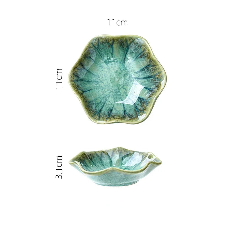 Ceramic Mini Dipping Dish for Sashimi and Soy Sauce
