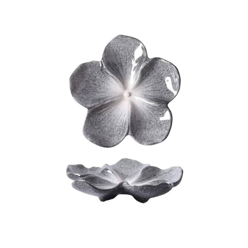 Ceramic Dipping Sauce Dish in Vintage Flower Shape