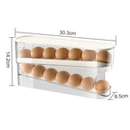 Egg Storage Box Automatic Rolling Dispenser Plastic