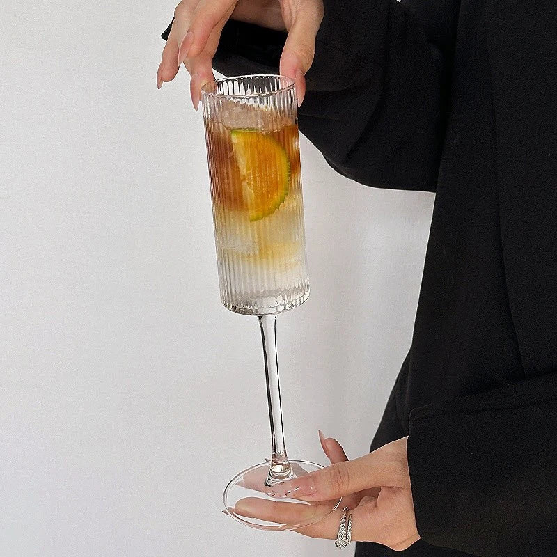 175ML Transparent Plastic Goblet for Luxury Cocktails