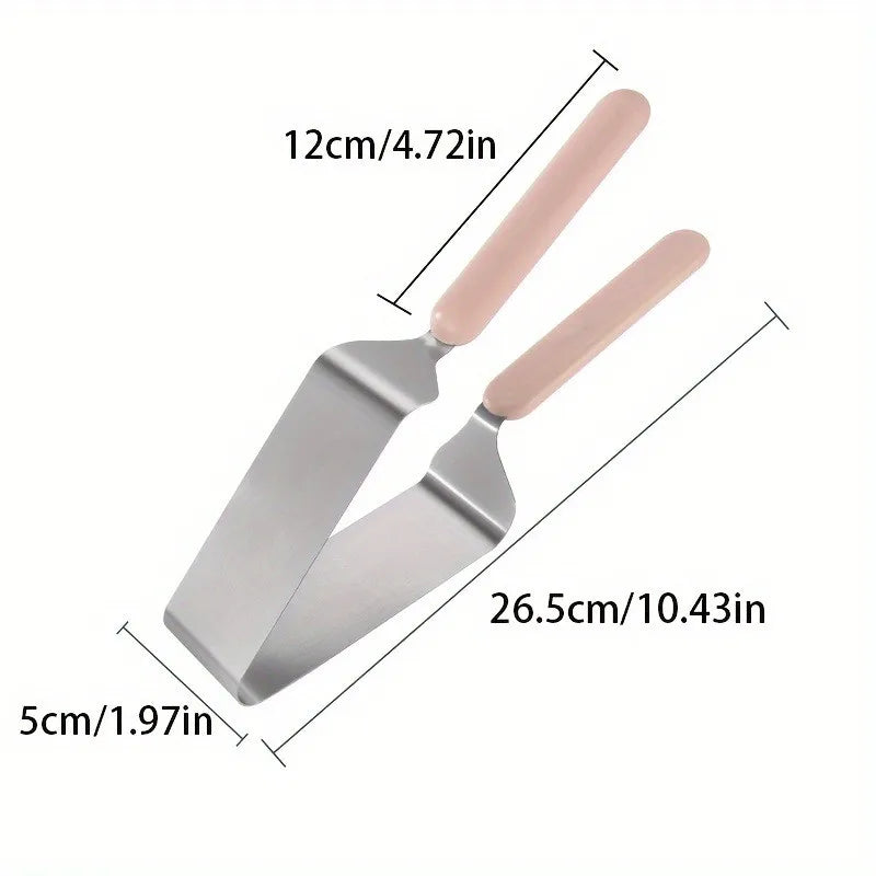 Stainless Steel Cake Server Slicer with Ergonomic Handle