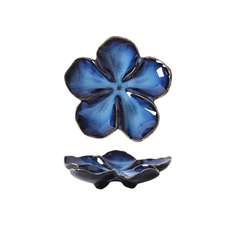Ceramic Dipping Sauce Dish in Vintage Flower Shape