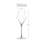 Crystal White Wine Glass Flute Eco-Friendly Handmade