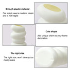 Plastic Spiral White Vase for Flower Arrangement