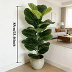 85cm Artificial Ficus Lyrata with 23 Leaves for Home Decoration