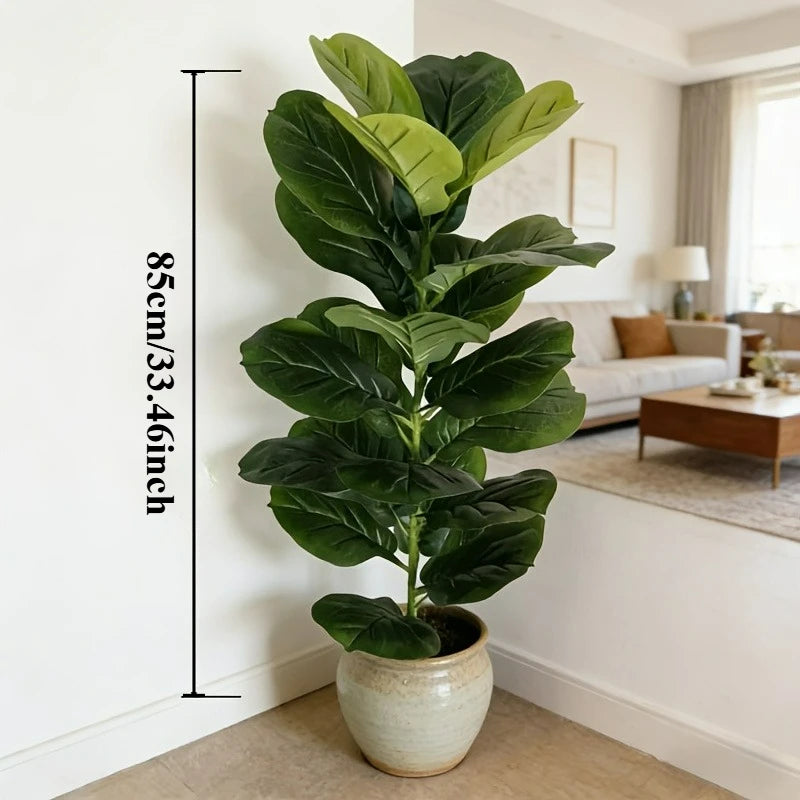 85cm Artificial Ficus Lyrata with 23 Leaves for Home Decoration