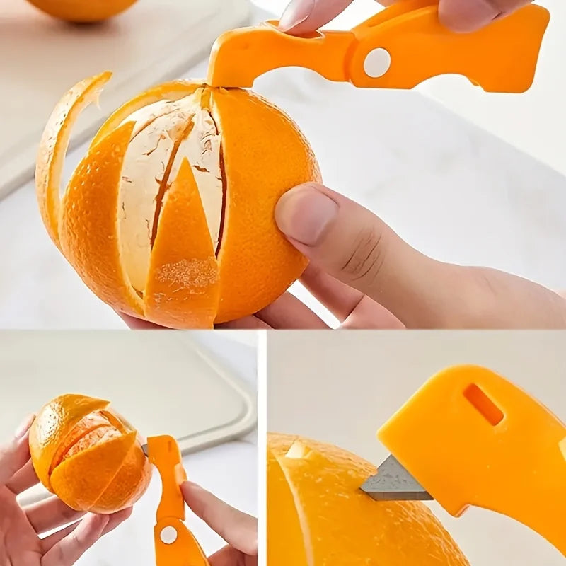 Plastic Folding Handle Fruit Peeler Tool