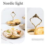 Stainless Steel Cake Stand Tiered Tray for Weddings and Parties