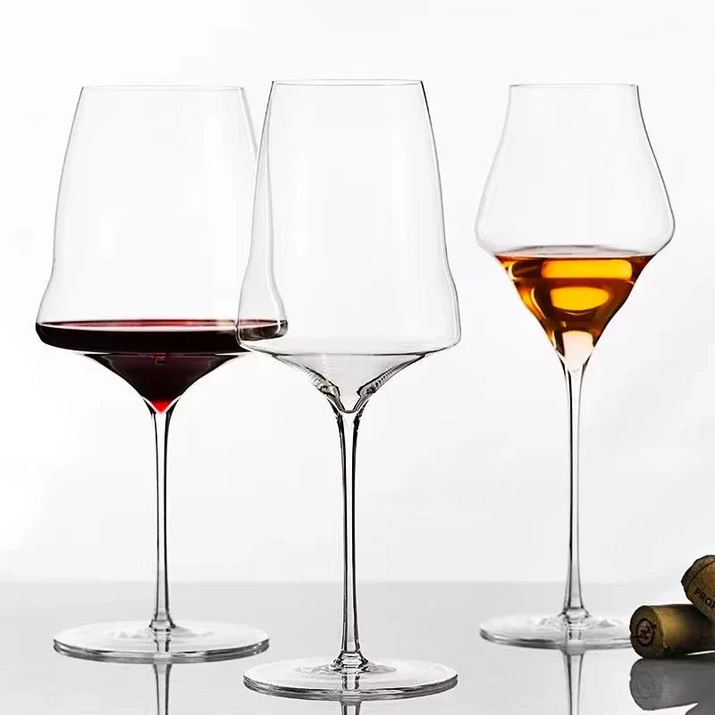 Crystal White Wine Glass Flute Eco-Friendly Handmade